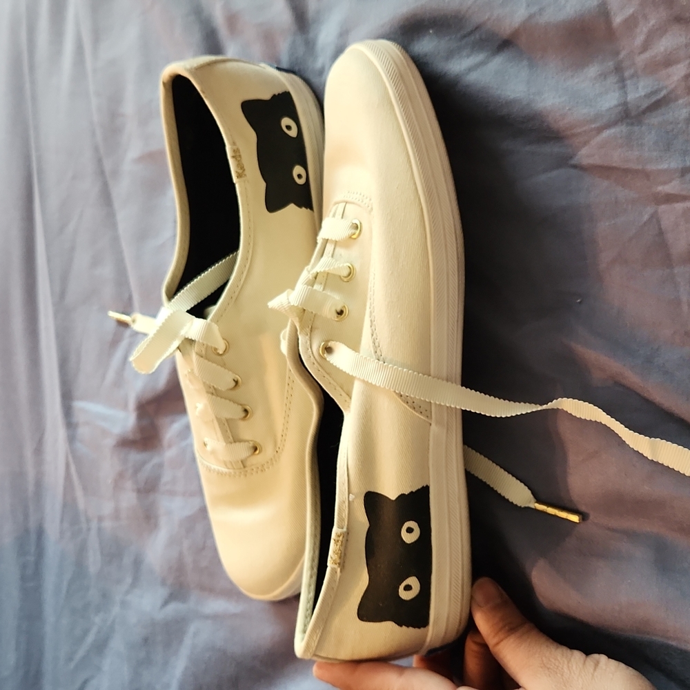 Keds Taylor Swift Sneaky Cat Shoes 1989 Lace Up Flats size 8